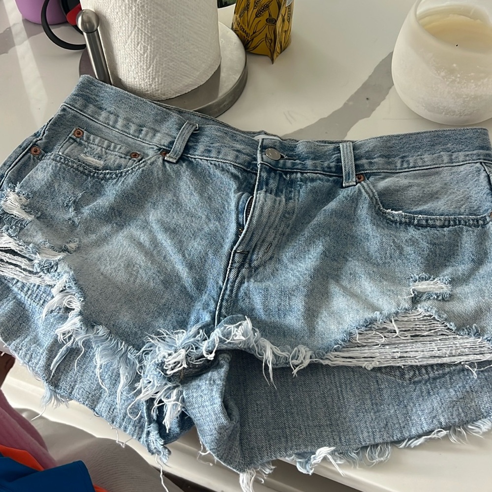 Pistola- Gigi Low rise Cut off Denim Short- Nelson
